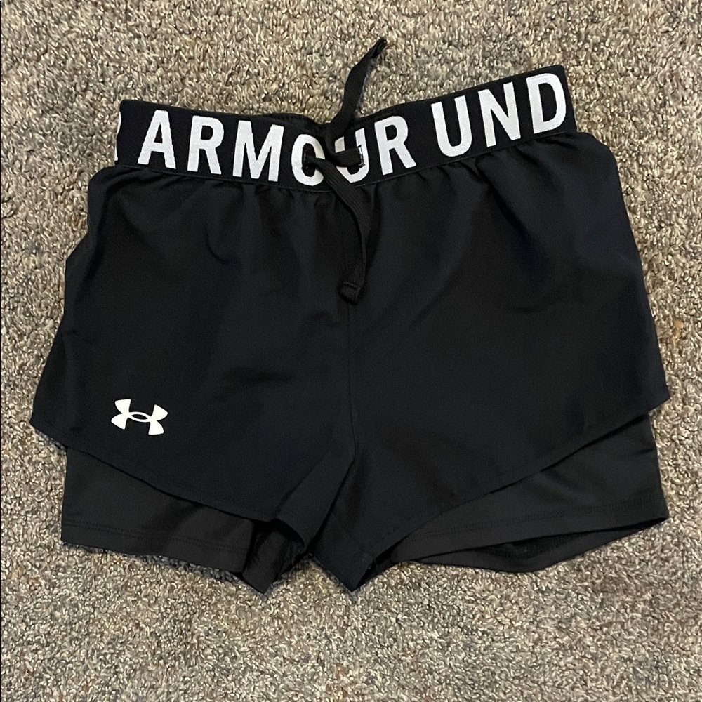 Under Armour Kids Black Athletic Shorts